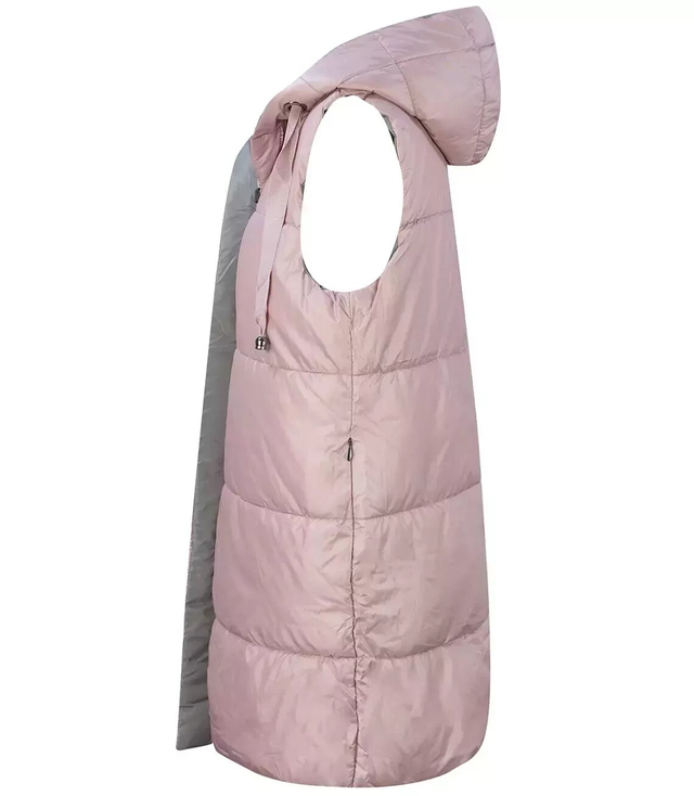 Long women's VEST reversible vest