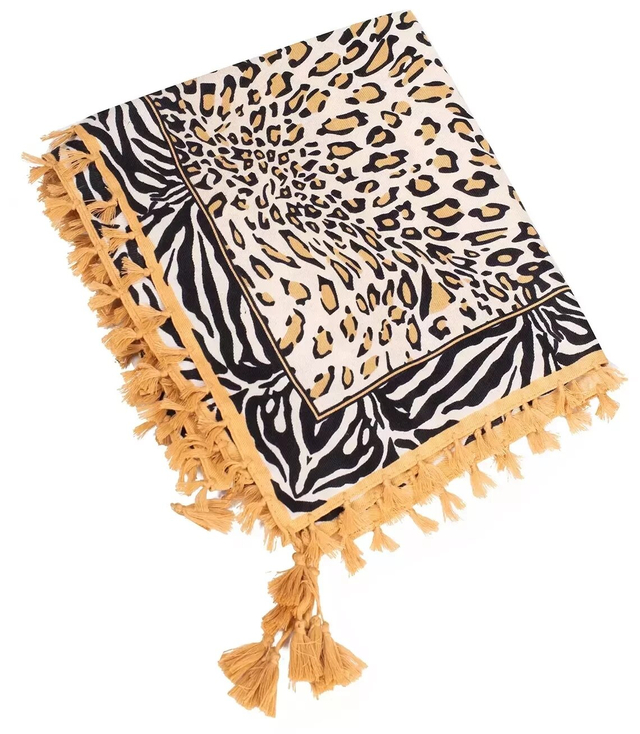 Spring shawl bandana shawl leopard tassels