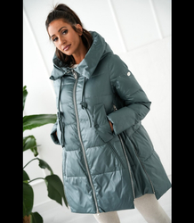 Women's Warm Warmed Elegant Jacket with Hood For Winter MAJA