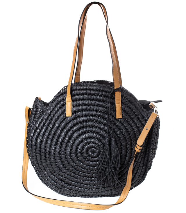 Round etnia bag shoulder shopper bag with strap