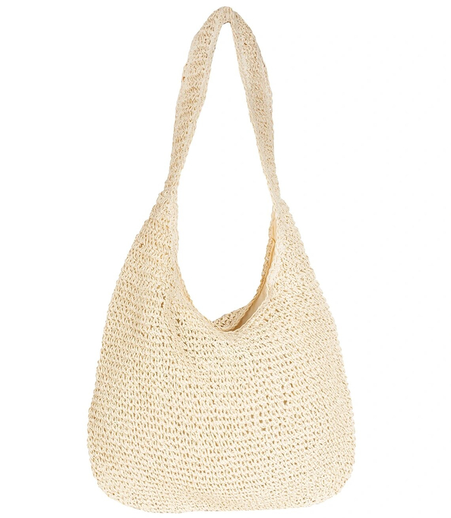 Large woven straw bag