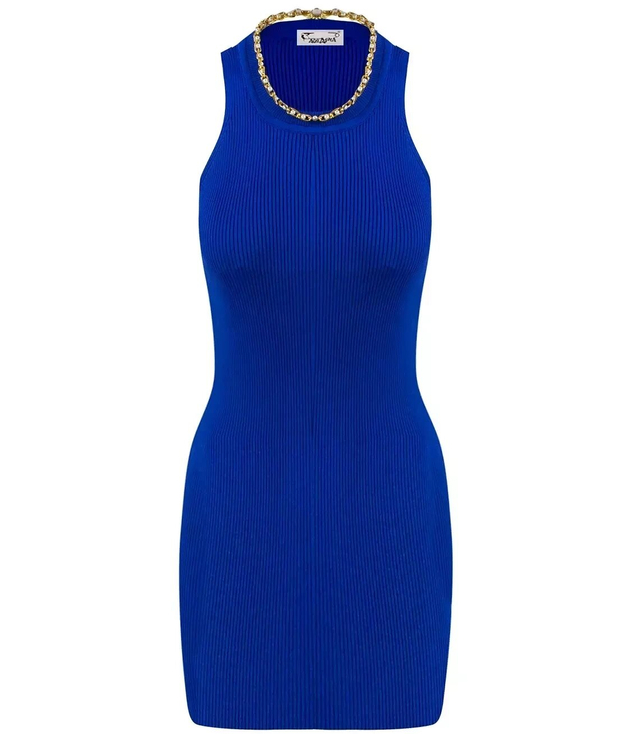 Matching elastic chain dress