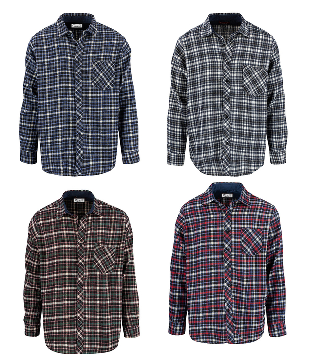 REGULAR FIT cotton check shirt for men