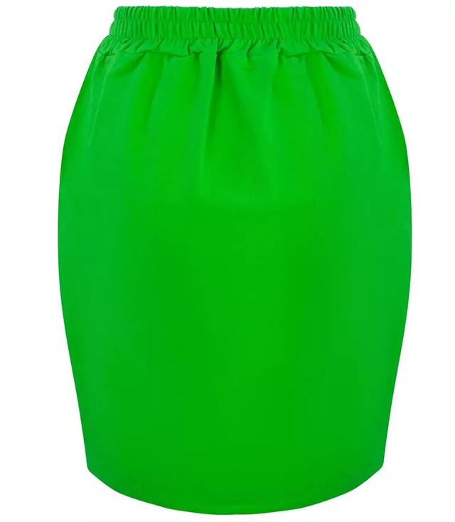 Sweatpants skirt elastic waist pockets