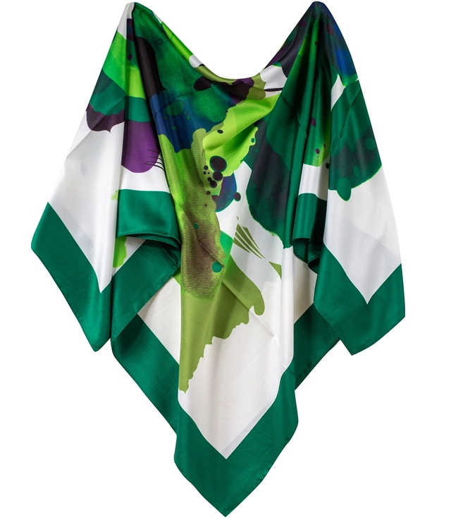 Sling delicate elegant scarf decorated with a beautiful pattern