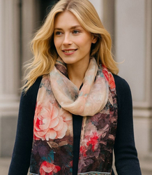 Women's patterned shawl 70x180