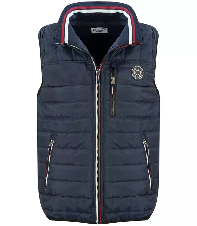 Short sleeveless men's quilted vest