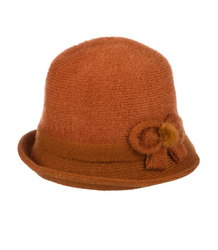 Women's cloche hat with bow
