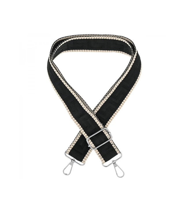 Fashionable braided wide purse strap adjustable