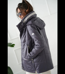 Women's transitional warm jacket Elegant Hood For autumn MAGDA
