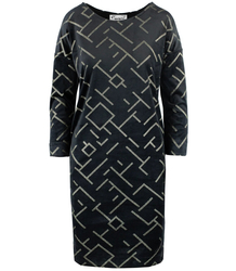LILI velvet dress with a shiny midi bauble pattern