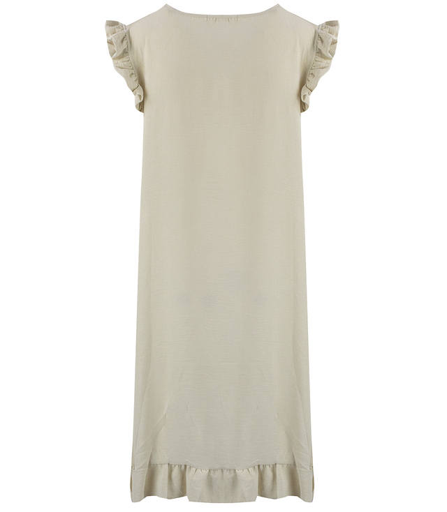 Letnia sukienka midi z falbankami luźna oversize HONEY