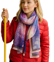 Women's patterned shawl 70x180