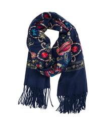 Women's scarf with floral ornament stylish