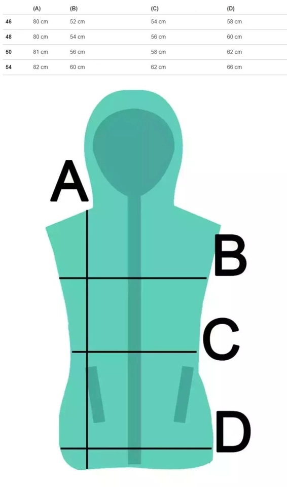 Women's long sleeveless plus size vest