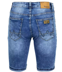 Men's shorts denim shorts rubbed