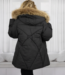 Warm winter jacket trapeze cut COCO