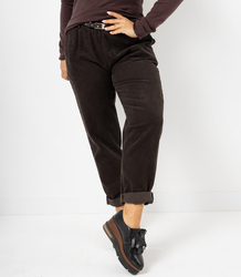 Corduroy chinos pants with belt WERA