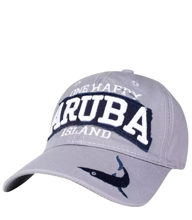 Baseball cap decorated with ARUBA lettering