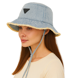 Denim bucket hat