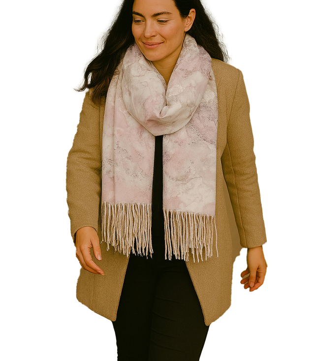 Women's scarf fashionable pattern with tassels