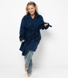Women's TEDDY boucle fabric bear coat