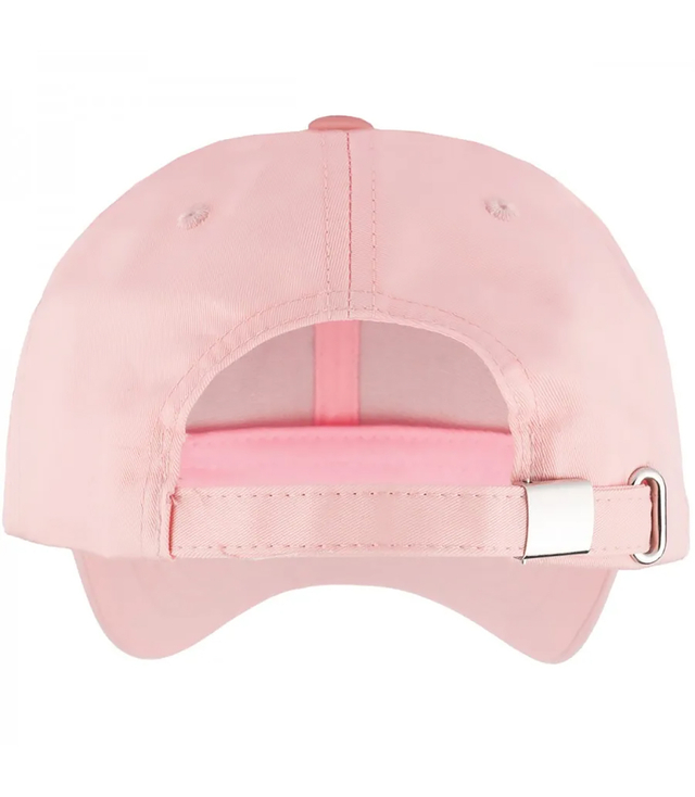 Children's baseball cap decorated with zircons and hearts