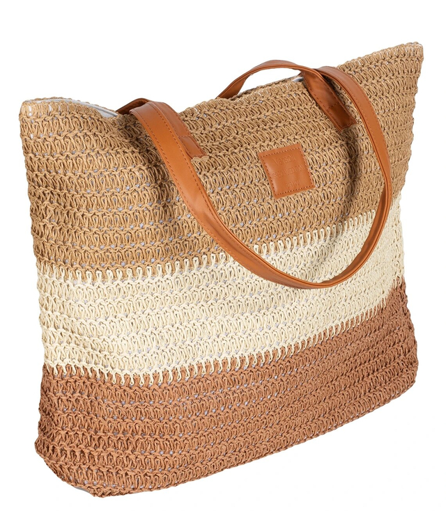 Mega large summer beach bag, braided, 3 colors