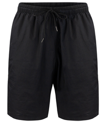 Men's single color cotton shorts with pockets