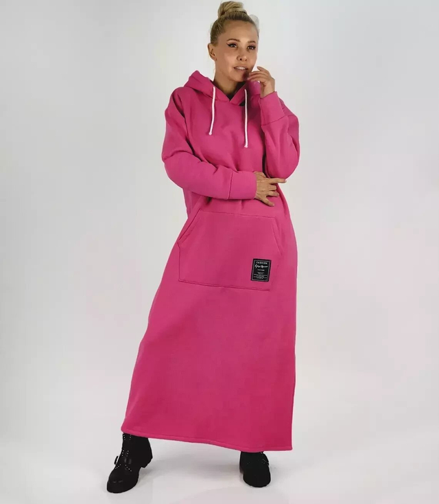 Long sweatshirt oversized tracksuit dress