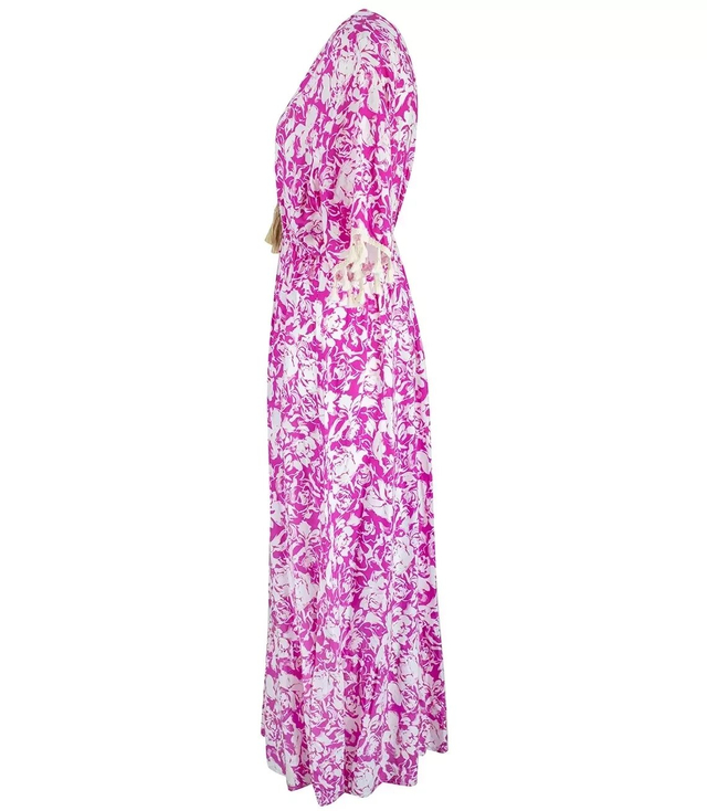 Long boho patterned maxi dress DALIA