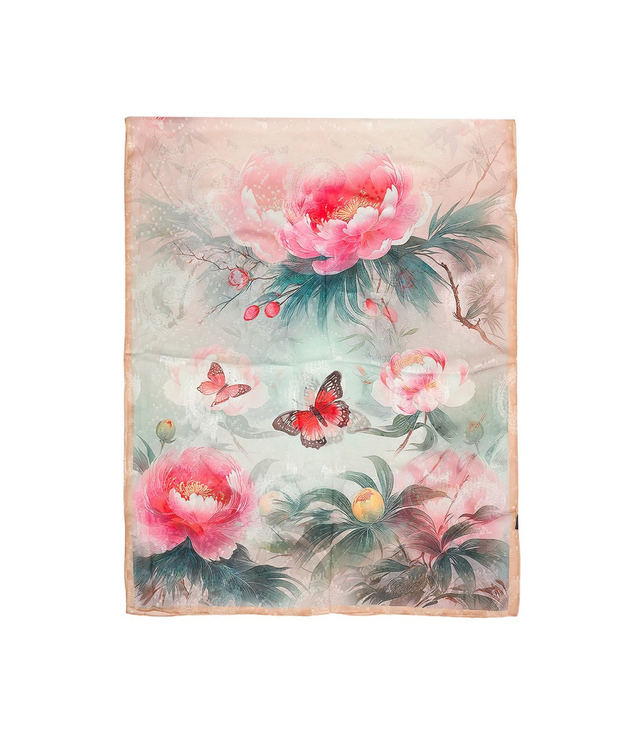 Damski wzorzysty szal w kwiatki 70x180