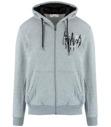 Men's warm, thick sweatshirt with a hood