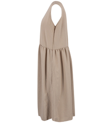 A simple midi dress with a cut-off waist and flared bottom NATASHA