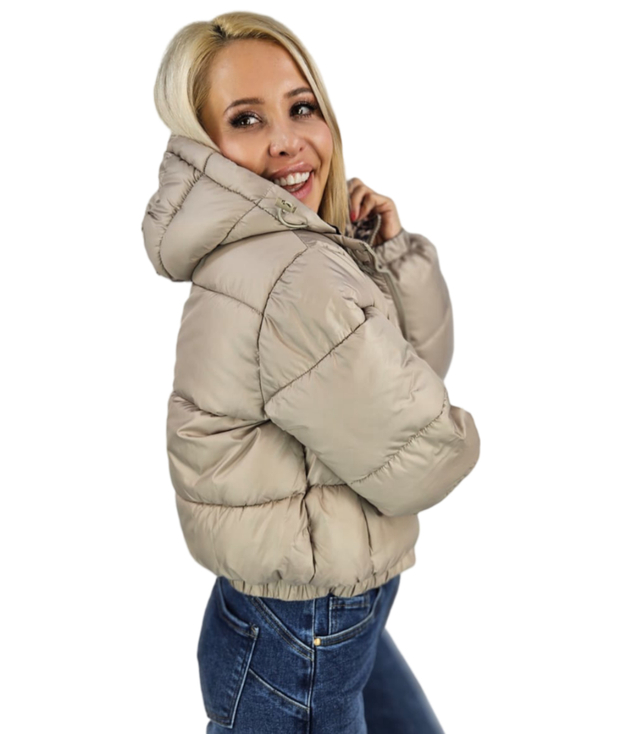 Short reversible leopard bomber jacket Warm Autumn Winter BELLA