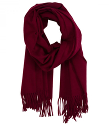 Scarf Thick scarf tassels single color warm soft 200x70 cm