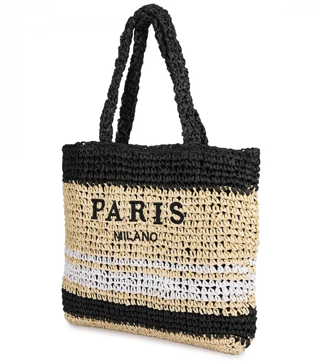 PARIS MILANO striped boho handbag 
