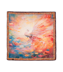 Elegant women's scarf with an insane 70x70 pattern