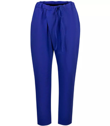 Women's fabric trousers with a BAGGY tab