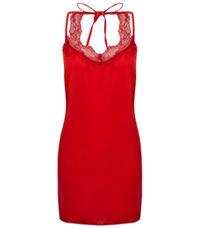 Lingerie satin lace mini dress