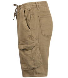 Cargo shorts with elastic waistband and cargo shorts