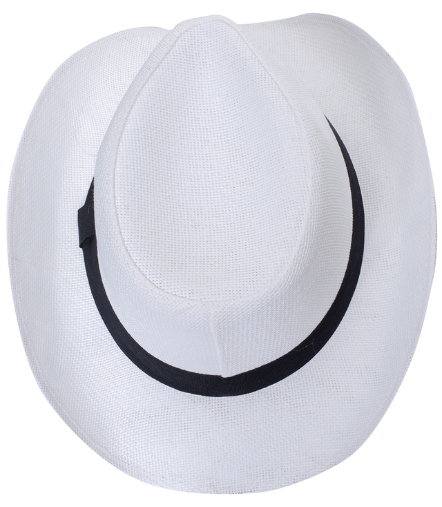 Men's cowboy hat with black strap