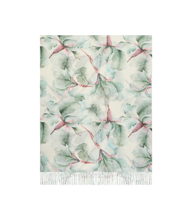 Women's floral pattern scarf 180x70