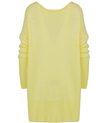 Women's smooth loose sweater with longer back SOPHIA