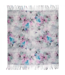 Delicate elegant women's shawl shawl with tassels