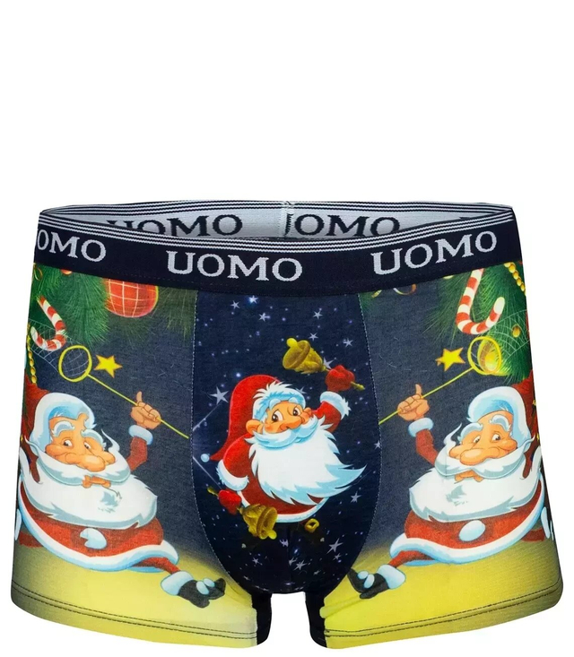 Men's Christmas boxers with Santa Claus gift