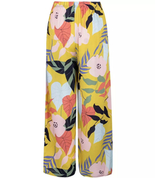 Summer long wide pattern pants LUIZA