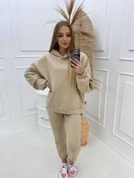 BASIC suede tracksuit 2-piece set