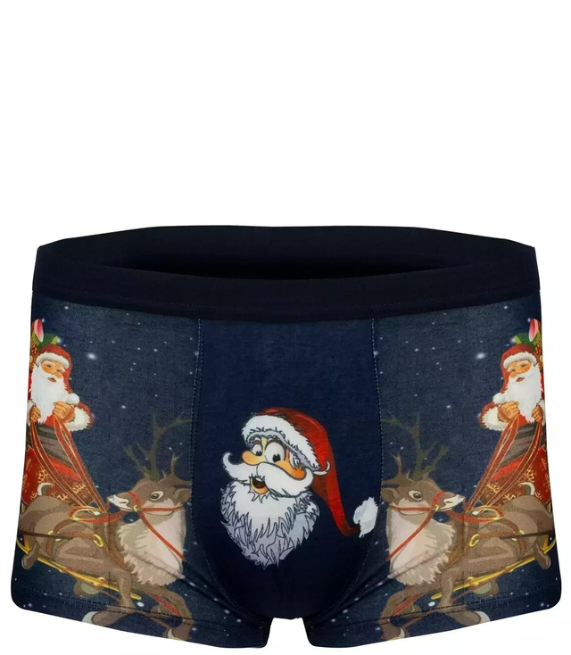 Men's Christmas Boxer Santa Claus PLUS SIZE