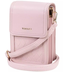 Small sachet bag with flap and quilted front